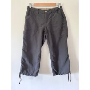 The North Face Gray Nylon Hiking Capri Pants Women’s‎ Size 6 Outdoor Travel